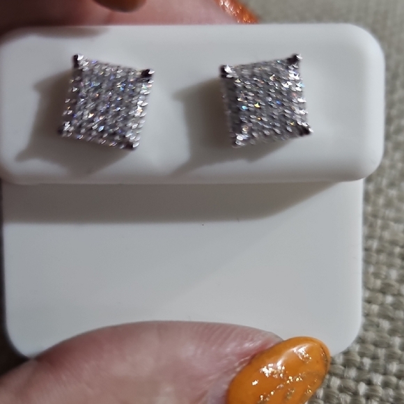 Moissanite Silver Studs